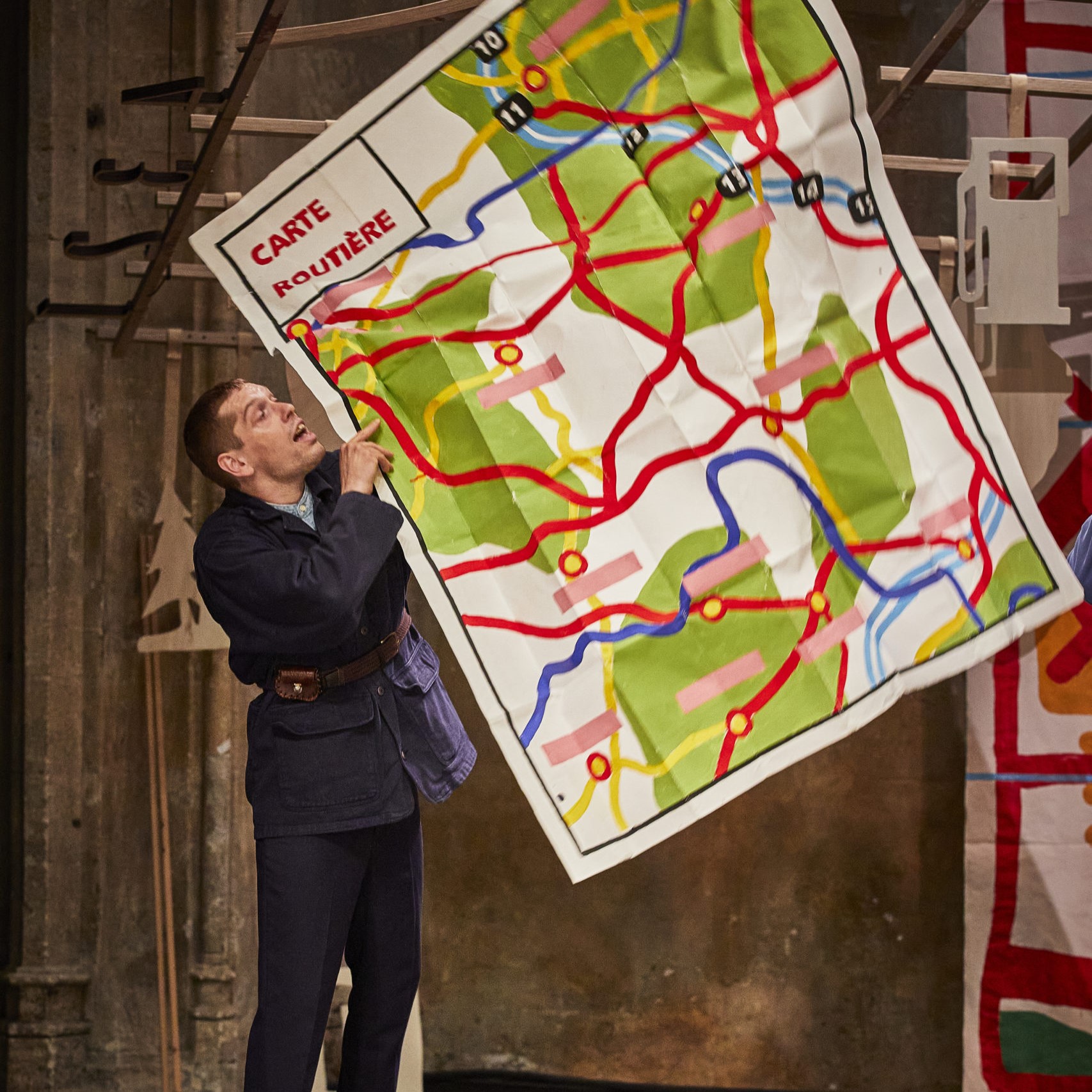 Visuel illustrant le spectacle Bouger les lignes. 