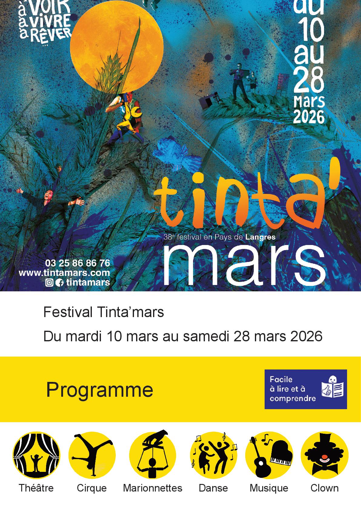 couverture programma tinta'mars 2023 FALC